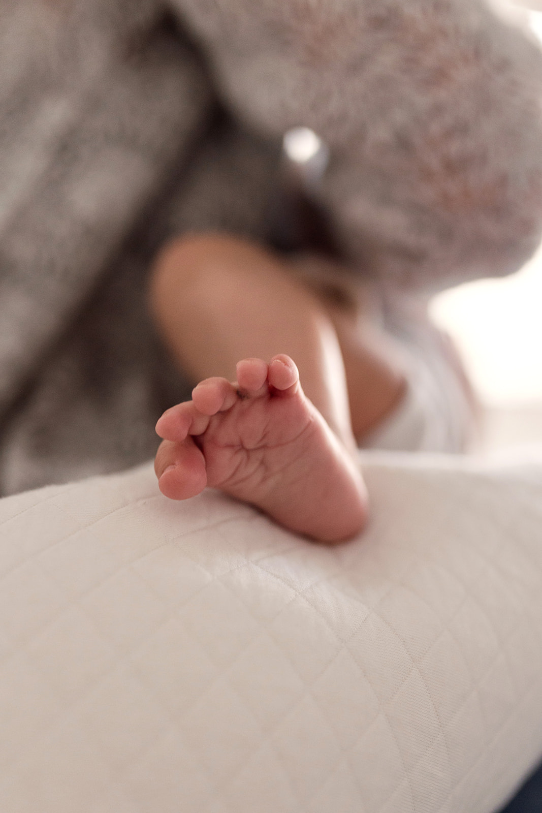 detail of a tiny baby foot