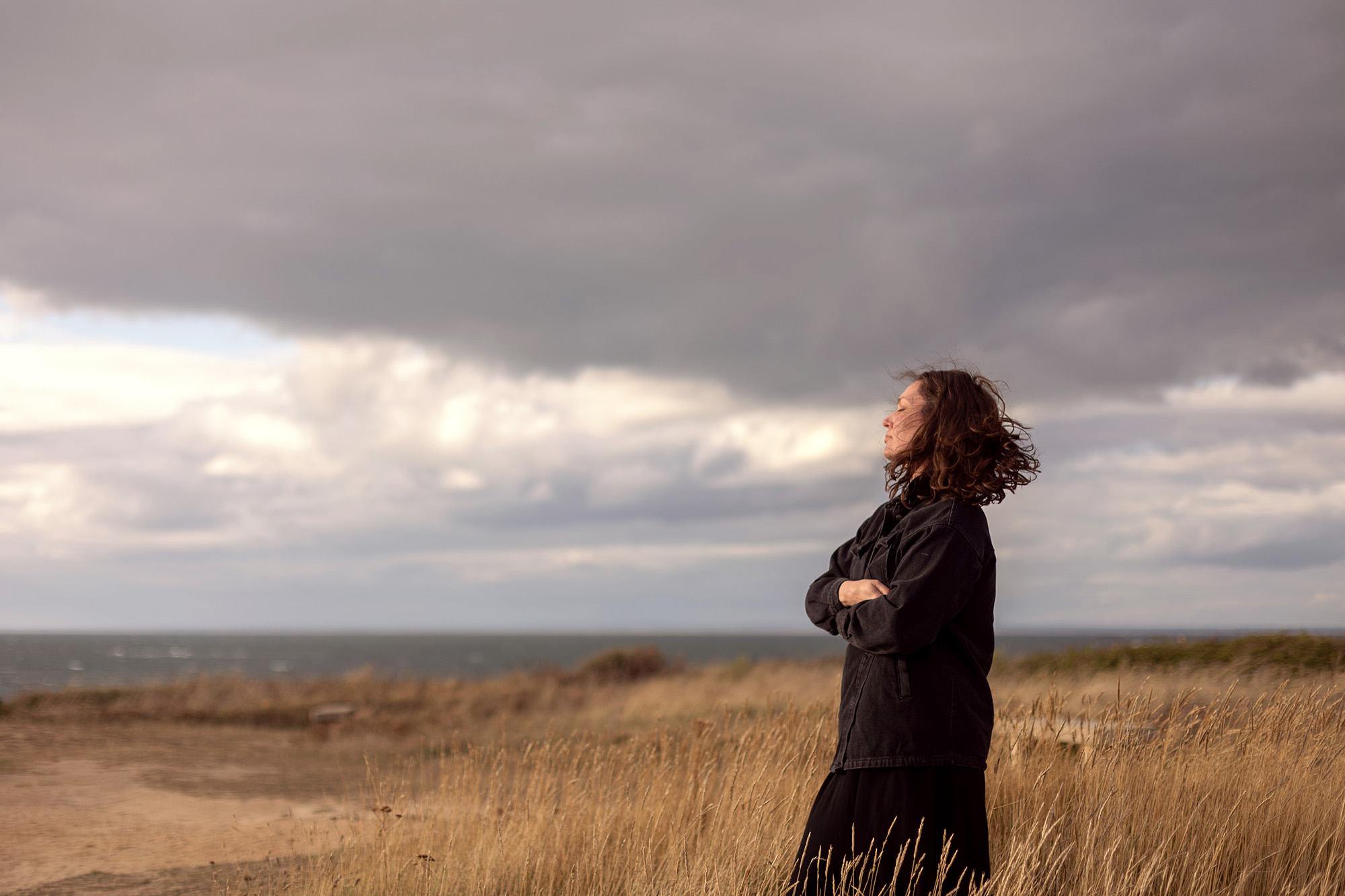 Portrait of Aurélie Lenoir outdoors