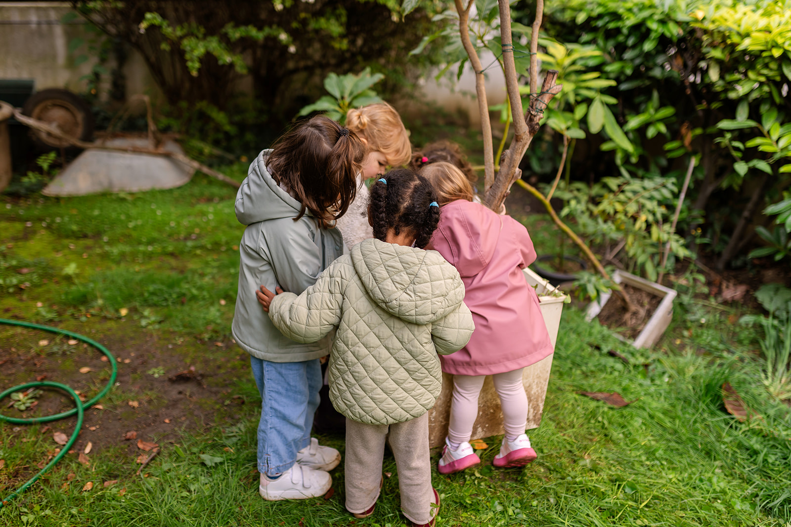 children focused on an activity at school, Preschool Photographer in Dublin