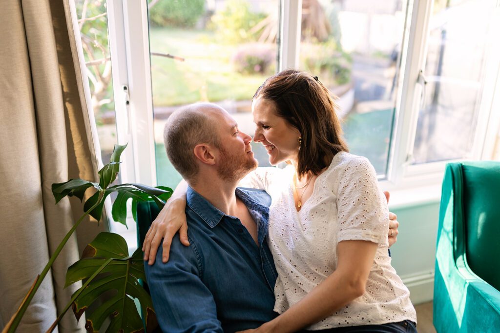 parents spending time with each other at home