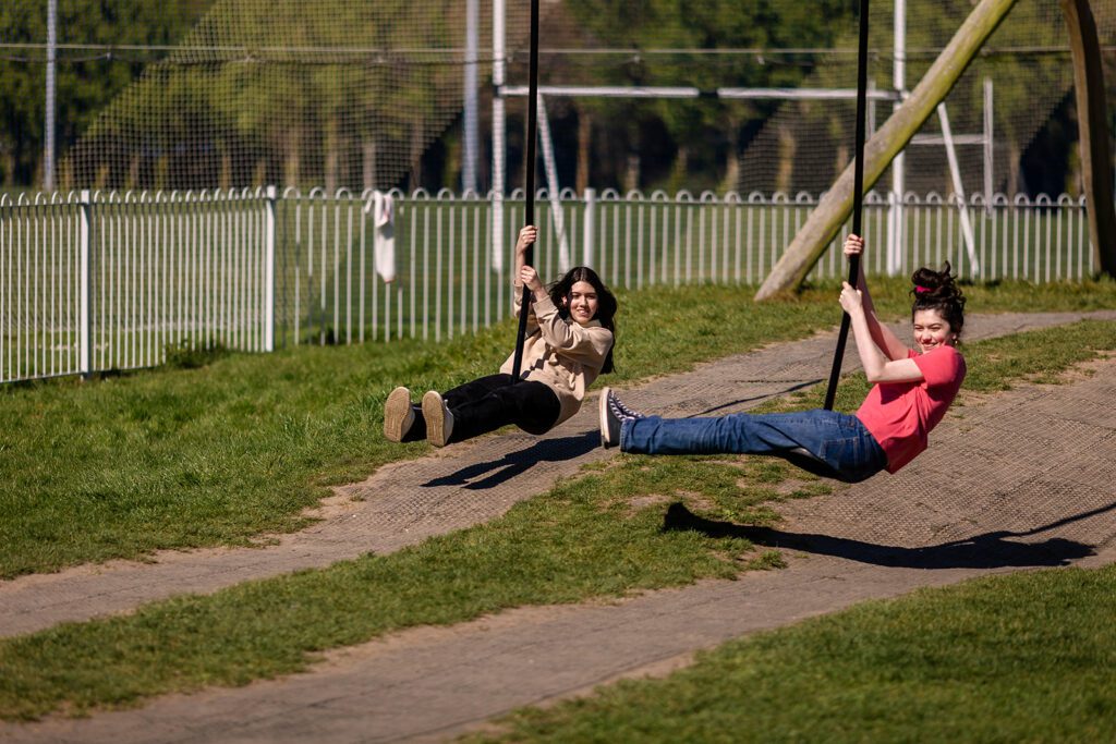 kids playing at the playground in Sandymount, Dublin