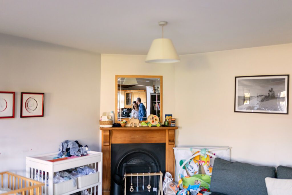 photo of a family home in Dublin, small and messy home family photos Dublin